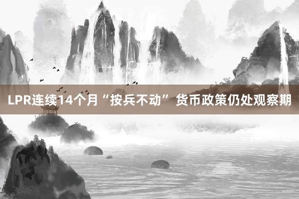 LPR连续14个月“按兵不动” 货币政策仍处观察期